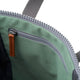 Roka London Finchley canvas pieni reppu vihreä frost