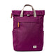 Roka London Finchley keskikokoinen reppu Cherry Lacquer violetti edestä