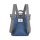 Roka London Finchley pieni reppu Burnt Blue sininen vaaleansininen takaa