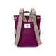 Roka London Finchley pieni reppu Cherry Lacquer violetti takaa