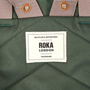 Roka London Finchley pieni reppu Thunderstorm vihreä logo