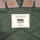 Roka London Finchley pieni reppu Thunderstorm vihreä logo