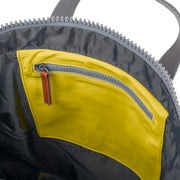Roka london canfeild b keltainen keskikokoinen reppu canvas lemonade