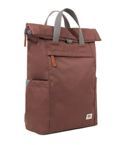 Roka london reppu tummanruskea  finchley canvas keskikokoinen coco ruskea 