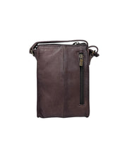 Sajaco puhelinlaukku laukku ruskea pieni tummanruskea