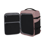 Samsonite 2FIT underseat reppu matkustureppu vaaleanpunainen sisältä