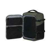 Samsonite 2FIT underseat reppu matkustureppu vihreä sisältä