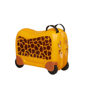 Samsonite dream2go lasten pieni keltainen matkalaukku kirahvi istuttava