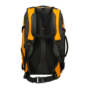 Samsonite ecodiver S iso reppu matkustusreppu keltainen takaa