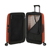 Samsonite proxis oranssi matkalaukku sisältä