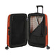 Samsonite proxis oranssi matkalaukku sisältä