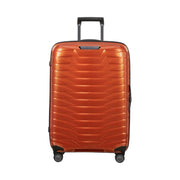 Samsonite proxis oranssi matkalaukku edestä lyhyellä kahvalla 