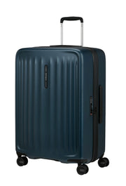 Samsonite sininen fyrm pieni matkalaukku laajennettava tummansininen