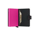 Secrid miniwallet lompakko nahka pinkki fuksia musta