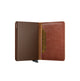Secrid slimwallet pieni lompakko nahka ruskea vintage cognac brown