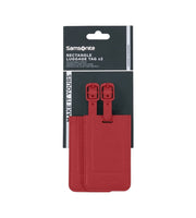 Ta Revolution Samsonite punainen nimilappu