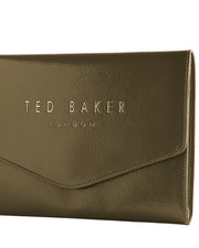 Ted baker crinkie khaki vihreä olkalaukku juhlalaukku