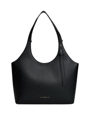 Tommy Hilfiger Logo iso olkalaukku musta