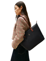 Tommy Hilfiger Popette Tote iso olkalaukku kangas musta