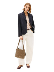 Tommy Hilfiger olkalaukku punottu vaalenruskea ruskea