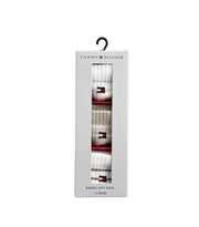 Tommy Hilfiger vauvan sukat valkoinen beige raita paketti
