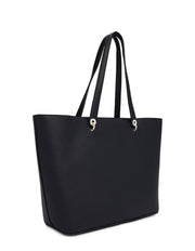 Tommy hilfiger emblem tote iso musta olkalaukku