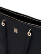 Tommy hilfiger emblem tote musta iso olkalaukku