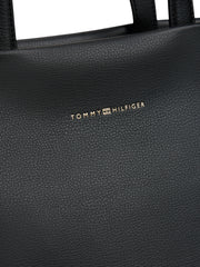 Tommy hilfiger logotape musta tote iso olkalaukku