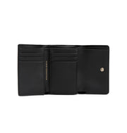 Tommy hilfiger logotape trifold musta pieni lompakko