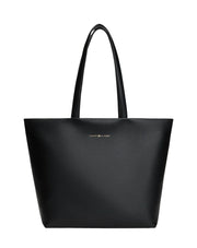 Tommy hilfiger musta logotape tote iso olkalaukku