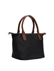 Tommy hilfiger popette musta pieni tote ruskea