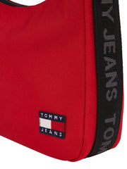 Tommy jeans essential daily kangas punainen olkalaukku