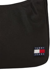 Tommy jeans essential kankainen olkalaukku musta