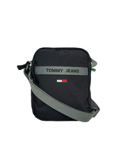 Tommy jeans essential reporter olkalaukku kangas musta