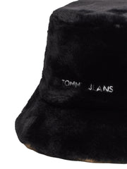 Tommy jeans karvainen ruskea kalastajahattu musta