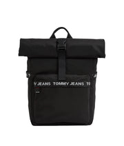 Tommy jeans rolltop reppu musta essential