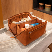 Trevia chesterfield toilettilaukku ruskea