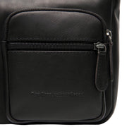 Valenora Chesterfield Brand nahka iso olkalaukku musta etutaskut
