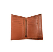 Virgon korkea ruskea nahkalompakko miesten