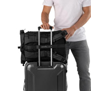 Zeeksack musta rolltop reppu matkustusreppu matkareppu 21l