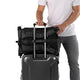 Zeeksack musta rolltop reppu matkustusreppu matkareppu 21l