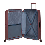 americantourister iso matkalaukku airconic Galactic Mauve viininpunainen punainen sisältä