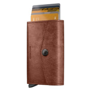 envelope vintage konjakinruskea kortit