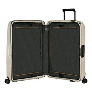essens iso matkalaukku samsonite sandstone vaalea sisältä