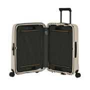 essens lentolaukku samsonite sandstone vaalea sisältä