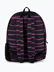 just hype musta glitter stripe koulureppu