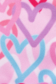 monivärinen Hype lasten reppu sydänkuvio pieni vaaleanpunainen