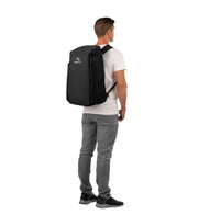 musta 30l Zeeksack organizer matkustusreppu iso reppu matkareppu lokerolllinen käsimatkatavara