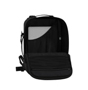 musta CabinZero allblack military matkustusreppu reppu 36l keskikokoinen