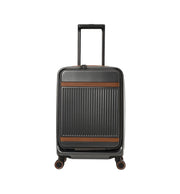 musta Chesterfield lentolaukku Brand Zuna etutaskulla urban graphite